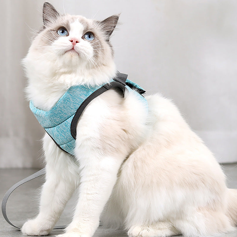 Unleash Adventure with the Breathable Lightweight Pet Chest Strap Lace Leash Set